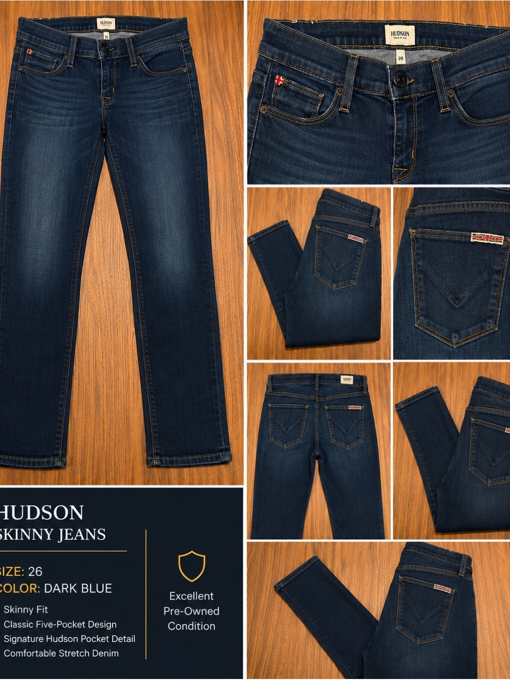 Hudson Jeans Dark Blue Women's Skinny Jeans
